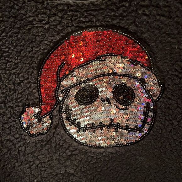 Disney Jack Skellington Nubby Fleece Sherpa Sweatshirt, Size Juniors XXL - Picture 2 of 7